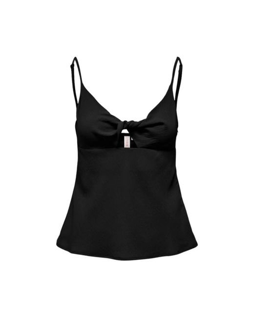 ONLY Black Sleeveless Tops