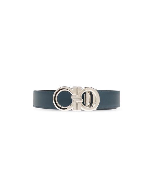 Ferragamo Double Adjus Riem in het Blue voor heren