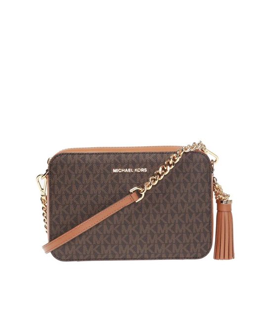 Michael Kors Brown Jet set schultertasche
