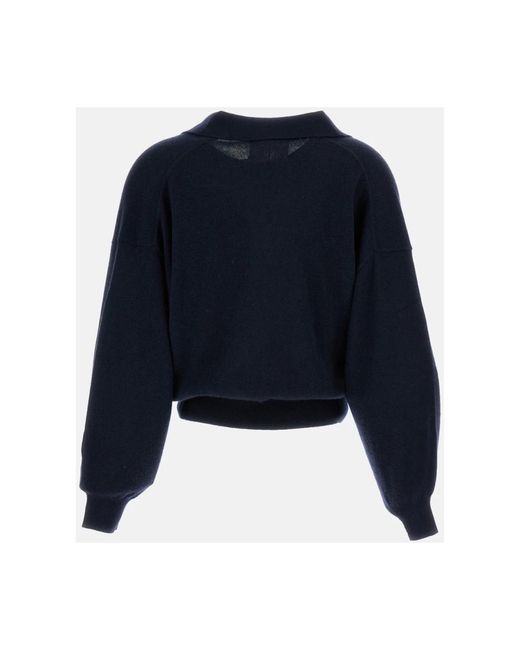 Lisa Yang Blue V-Neck Knitwear