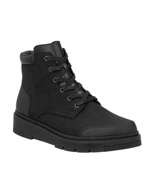 Rieker Black Lace-Up Boots for men