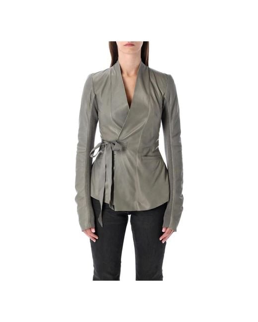 Rick Owens Gray Blazers
