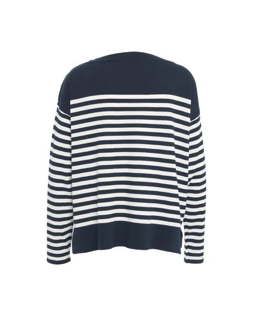 Jucca Blue Round-Neck Knitwear