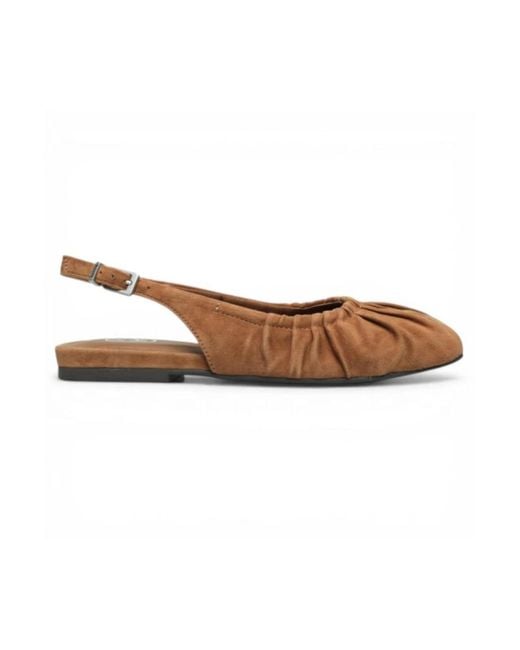 Ash Brown Ballerina Shoes