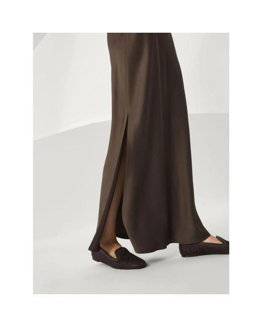 Brunello Cucinelli Brown Maxi Skirts