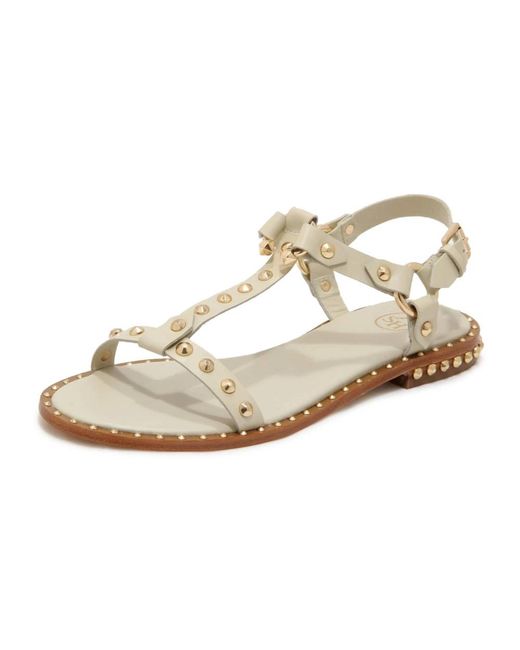 Ash Metallic Flat Sandals