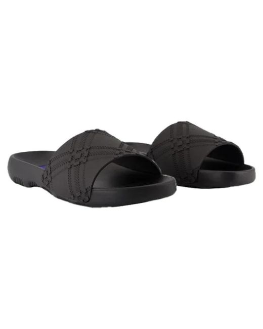 Burberry Black Sliders