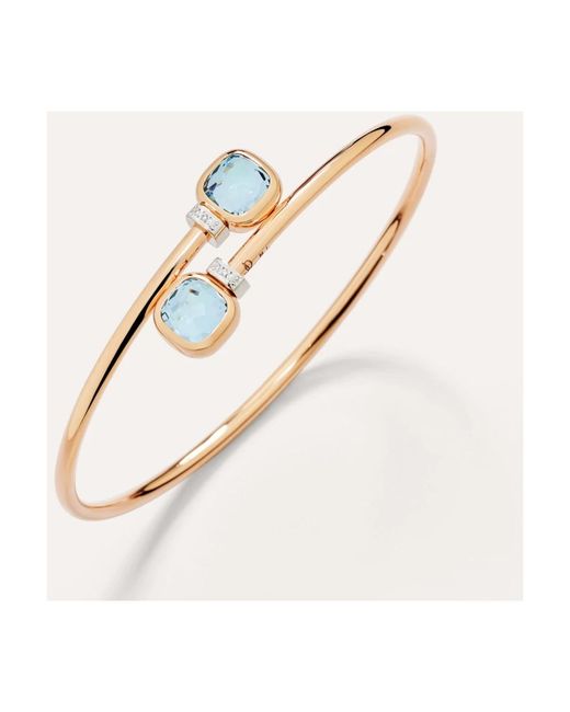 Pomellato Accessoires ,Geel ,Armband Nudo Mini in het Metallic