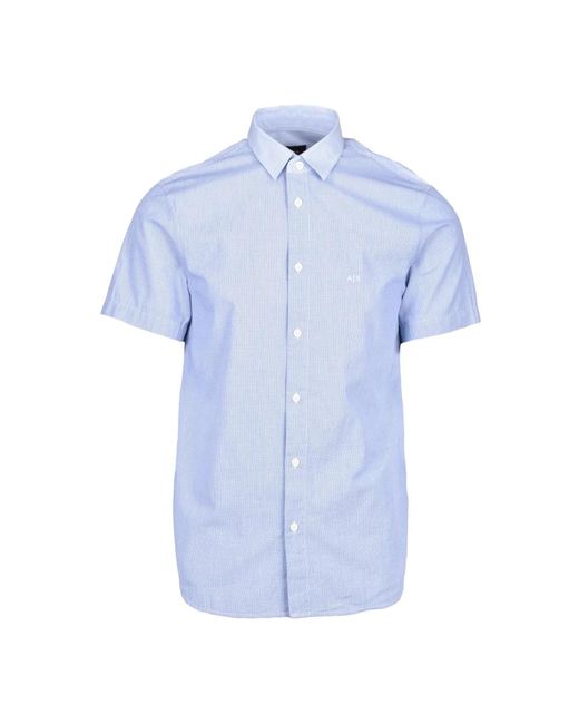 Short Sleeve Shirts di ARMANI EXCHANGE in Blue da Uomo