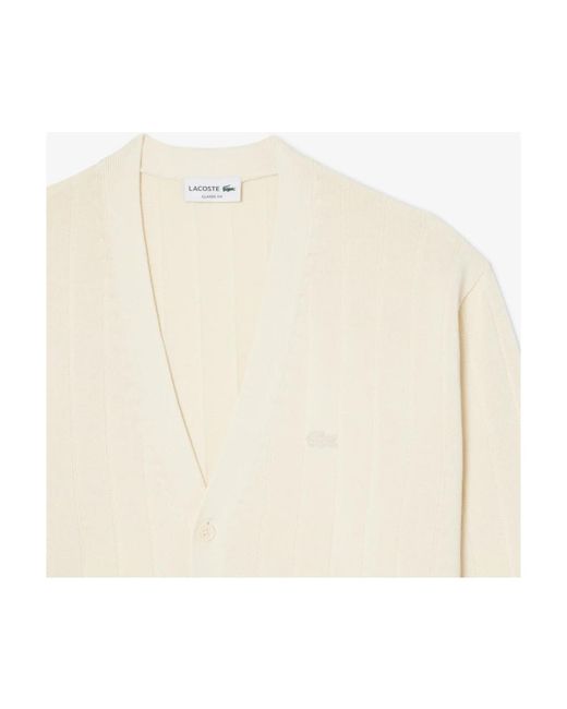 Cardigans Lacoste pour homme en coloris White