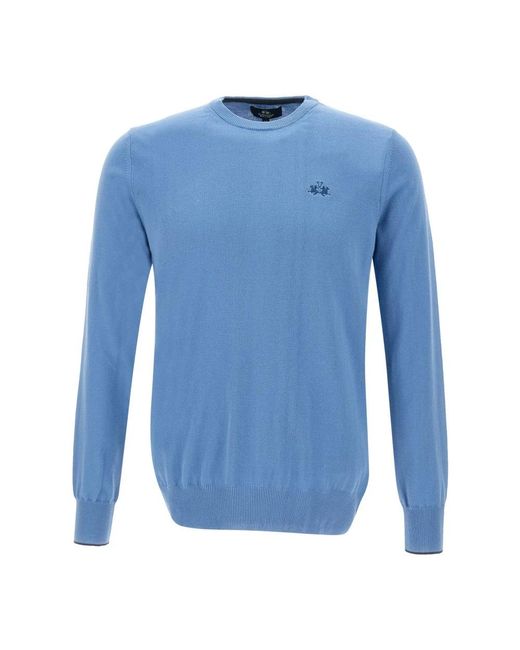 La Martina Blue Sweatshirts for men