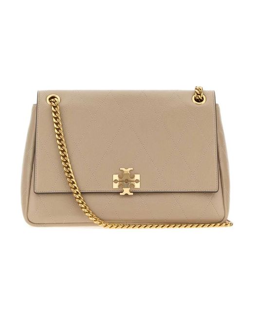 Tory Burch Natural Shoulder Bags