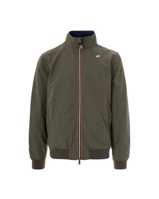 K-Way Green Bomber Jackets for men