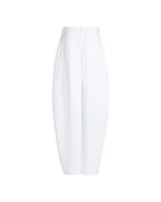 Alaïa White Loose Fit Jeans