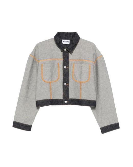 Moschino Gray Light Jackets