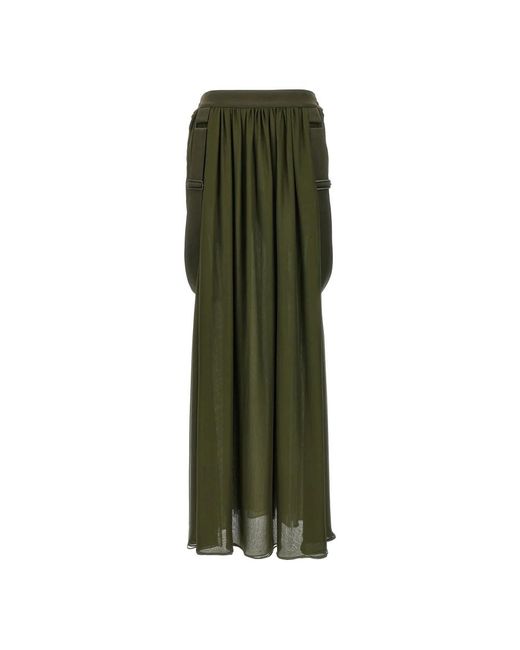 Max Mara Green Maxi Skirts