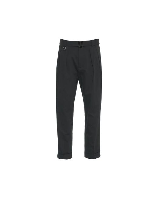 Slim-Fit Trousers Paolo Pecora de hombre de color Black