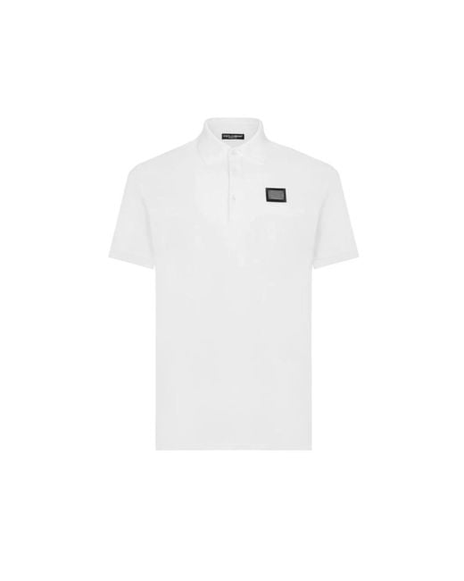 Dolce & Gabbana White Premium Polo Shirt For for men