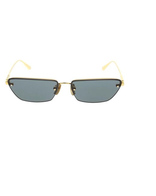 Linda Farrow White Sunglasses