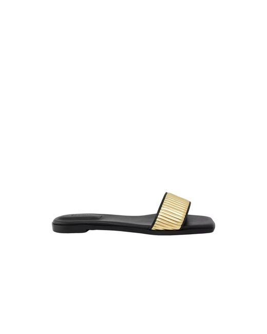 Jonathan Simkhai White Carter Flat Sandal