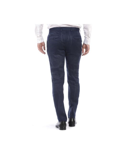 Daniele Alessandrini Blue Suit Trousers for men