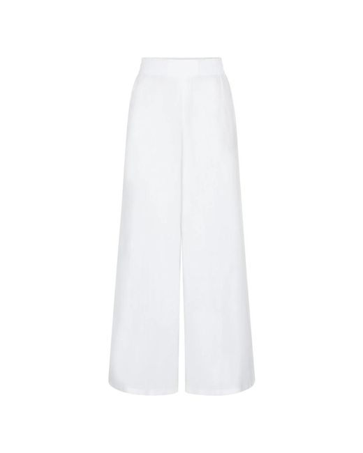 Drykorn White Wide Trousers