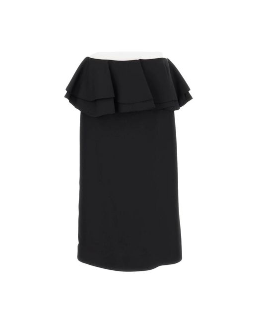 Plan C Black Midi Skirts