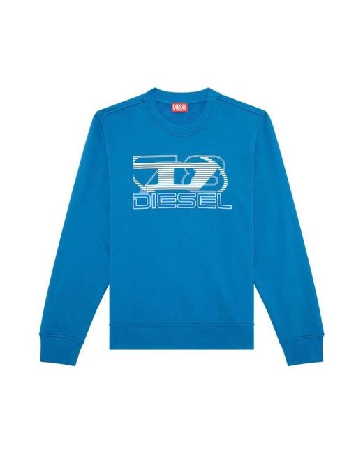 DIESEL Blue Sweatshirts for men