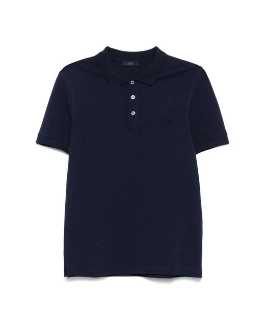Fay Blue Polo Shirts for men