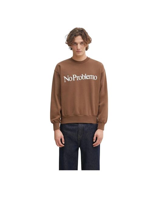 No Problemo Sweatshirts in het Brown voor heren