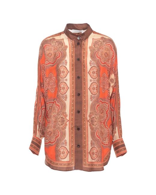 Zimmermann Orange Shirts