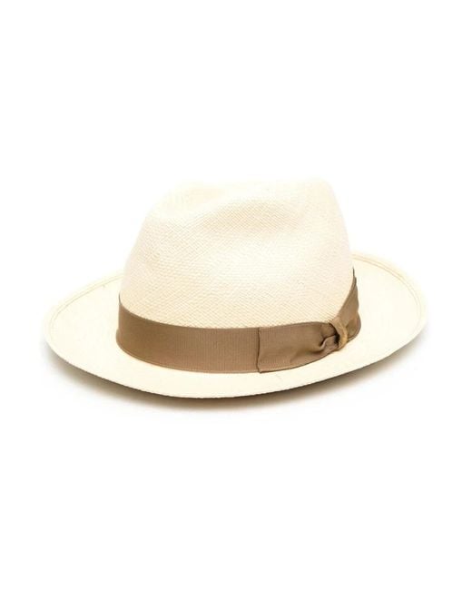 Borsalino White Hats for men