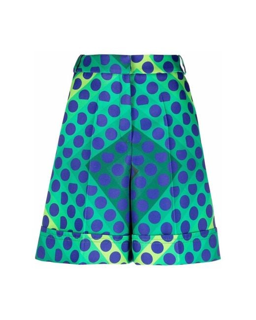 Rabanne Blue Elegante baumwollshorts