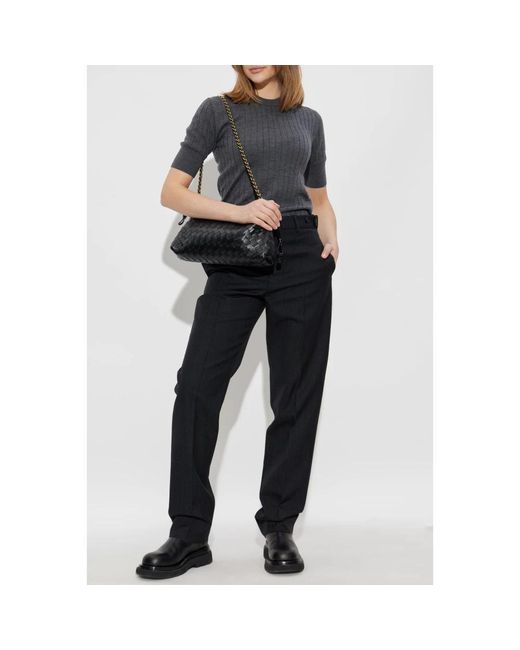 Bottega Veneta Gray Round-Neck Knitwear