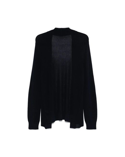 Roberto Collina Truien & Vesten ,Blauw Ribbed Cuffs Sweater in het Black voor heren