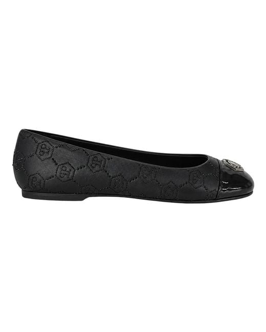 Philipp Plein Black Monogram Ballerinas