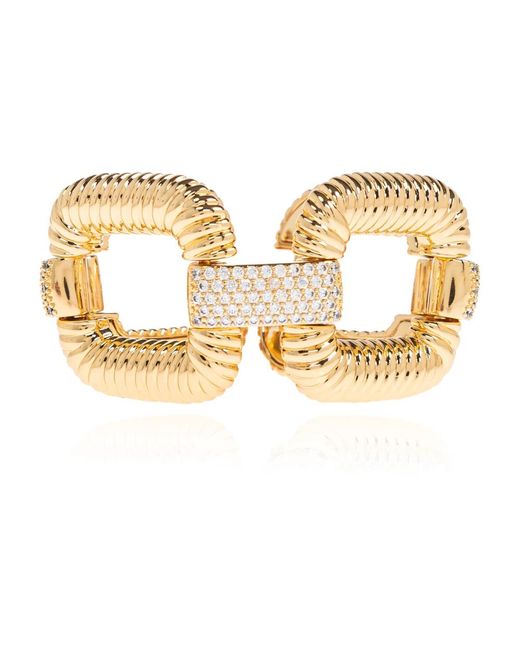 Self-Portrait Messing Armband in het Metallic