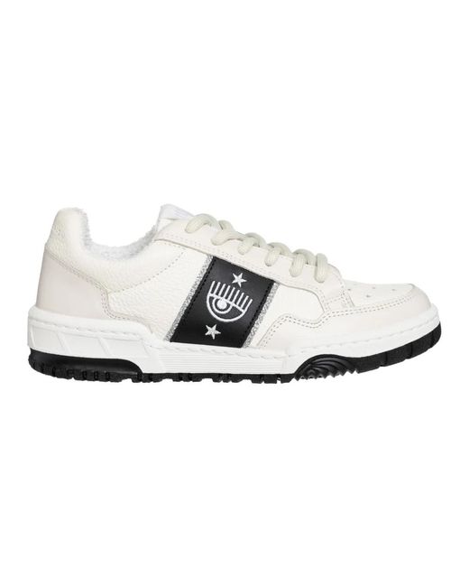 Chiara Ferragni White Cf-1 Sneakers