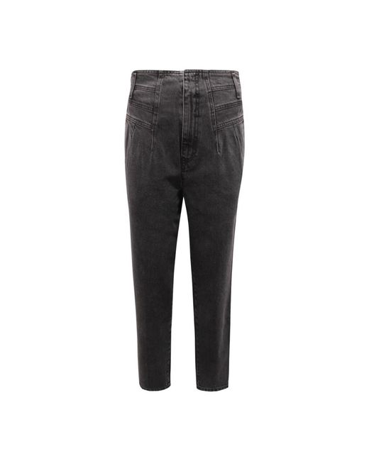 Kocca Jeans ,Zwart ,Denim Denim Broek Gemaakt in het Gray