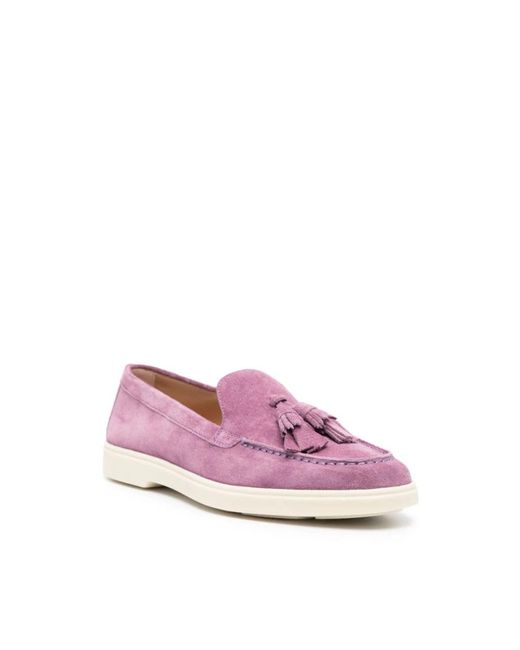 Santoni Pink Loafers