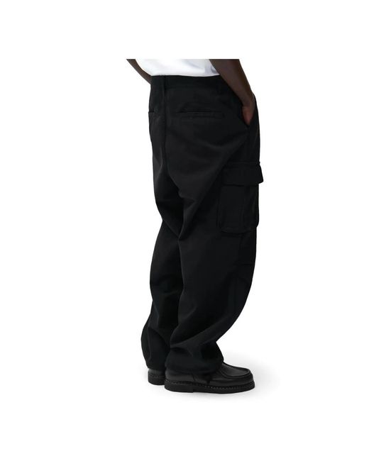 Arte' Black Wide Trousers for men