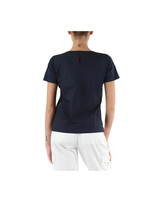 Sun 68 Blue Baumwoll-jersey und popeline t-shirt