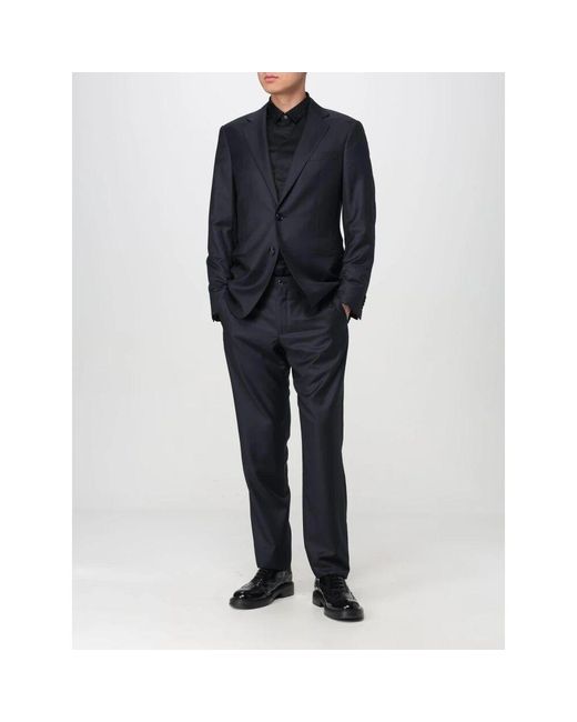 Single Breasted Suits Giorgio Armani de hombre de color Blue