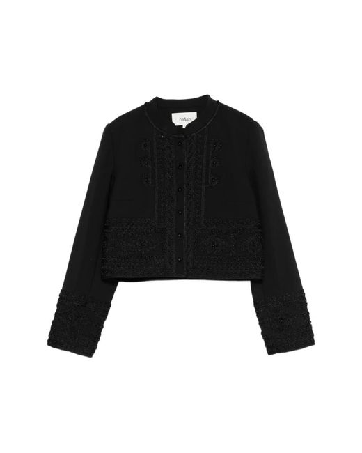 Ba&sh Jassen ,Zwart ,Leer Tolosa Jacket in het Black