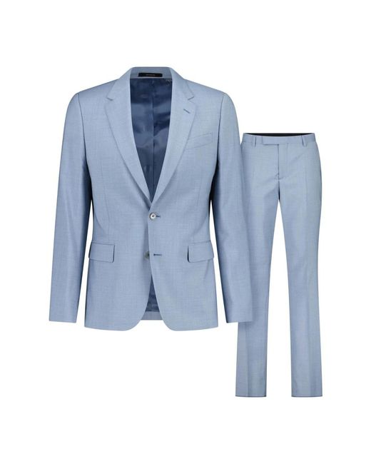 PS by Paul Smith Blue Single Breasted Suits for men