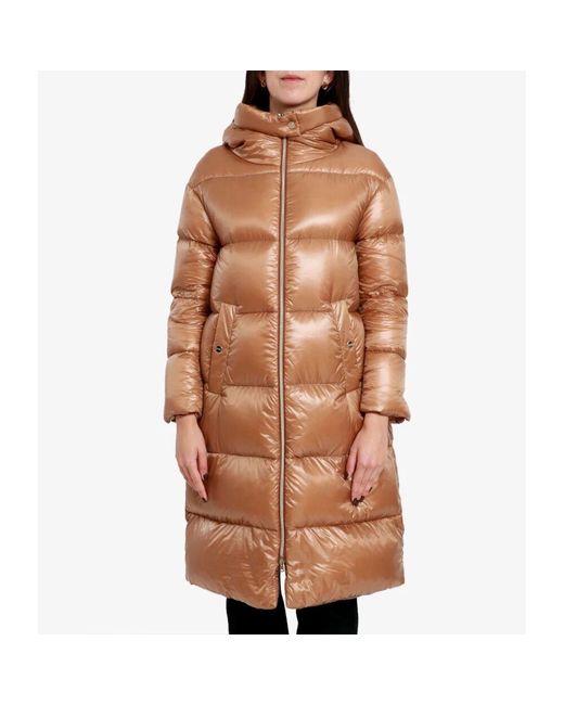 Down Coats di Herno in Brown