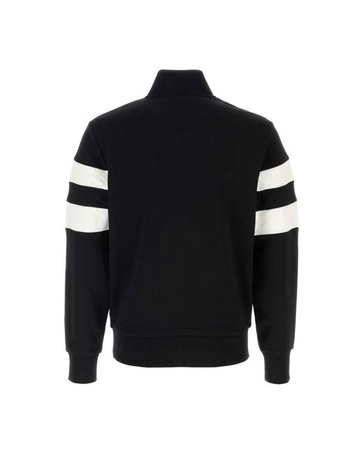 Fred Perry Schwarzer Baumwoll-Sweatshirt in Black für Herren