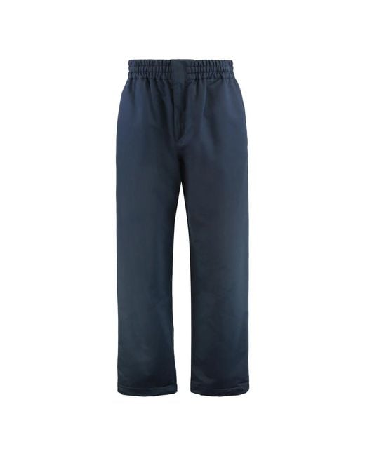 Bottega Veneta Elastische Broeken Met Wijde Pijpen in het Blue voor heren