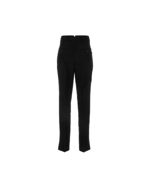 AMI Black Slim-Fit Trousers