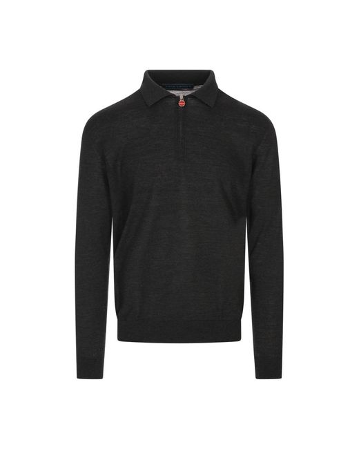Kiton Graue Wolle Standard Herrenbekleidung in Black für Herren